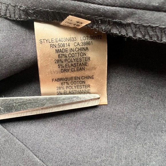 Elie Tahari Peplum Eyelet Dress Womens size 6 Black Neon Yellow Trim Knee Length - Picture 11 of 11